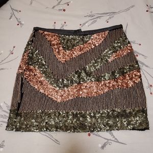 Sequin mini skirt